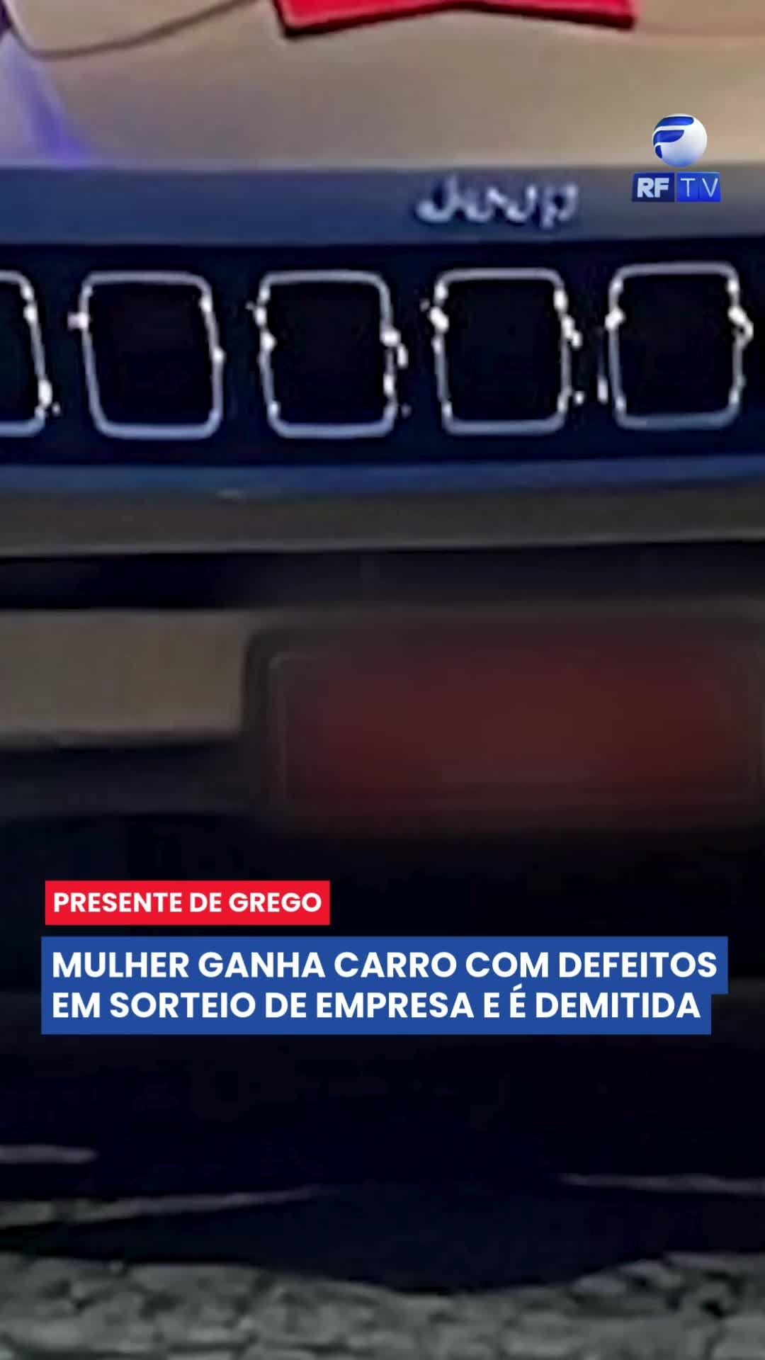 🚨 Ganhou um carro no sorteio... e teve dor de cabeça!
Larissa Amaral, auxiliar contábil, foi demitida e ainda perdeu o Jeep Compass que ganhou em um sorteio da própria empresa. 😠
Ela conta que o veículo já apresentava problemas mecânicos assim que foi ligado pela primeira vez. Foram R$ 10 mil gastos com consertos, licenciamento e transferência.
“Usei minhas economias no conserto”, desabafou Larissa.
#SorteioOuPrejuízo #JeepCompass #DireitosDoConsumidor