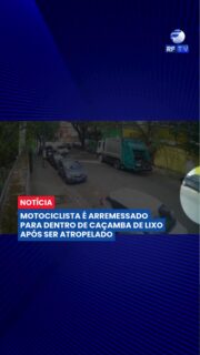Um motociclista foi arremessado para dentro da caçamba de um caminhão de lixo após ser atropelado em São Paulo.

Imagens de câmeras de segurança mostram o momento em que a vítima para logo atrás do veículo de coleta quando é atingida por um carro e lançada para dentro do compartimento de lixo. Em seguida, uma passageira desce do automóvel e abre a porta do motorista, que aparentava estar passando mal.

Segundo o Corpo de Bombeiros, o motociclista foi socorrido e encaminhado ao hospital com ferimentos na perna. As causas do acidente ainda serão investigadas pelas autoridades.

#SãoPaulo #Acidente #Motociclista #Transito #CaminhaoDeLixo #CorpoDeBombeiros #Noticia