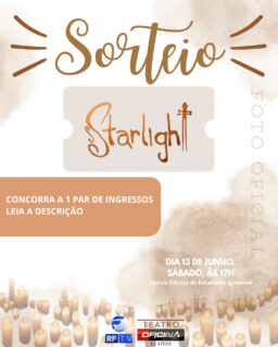 SORTEIO ESPECIAL | ST★RLIGHT CONCERT – CLÁSSICOS DO ROCK ✨🎻
Prepare-se para viver uma experiência musical única e inesquecível!
O Starlight Concerts chega a Campinas para transformar a forma como você vivencia a música. Em um ambiente mágico iluminado por centenas de velas, um quarteto formado por músicos das mais renomadas orquestras do Estado de São Paulo apresenta um espetáculo emocionante, capaz de transportar o público para um verdadeiro céu estrelado.
Mais do que um concerto, o Starlight Concerts proporciona uma experiência imersiva, interativa e sensorial, onde luzes, sons e emoções se unem para criar momentos de pura contemplação e encantamento.
E você pode viver essa experiência INCRÍVEL!
🎟️ Vamos sortear 1 par de ingressos!
Para participar:
✅ Siga os perfis: @rftvoficial, @portalveloz e @teatrooficinadoestudante
✅ Curta esta publicação
✅ Marque nos comentários 1 amigo que vai com você (não vale perfil fake, comercial ou de famosos)
✅ Compartilhe este post nos stories e marque nosso perfil.
📅 Data: 13 de junho às 17h
🎤 Evento: Starlight Concert – Clássicos do Rock
📍 Teatro Oficina do Estudante – Shopping Iguatemi Campinas
🎸 Classificação: Livre
⚠️ Resultado será divulgado em nosso perfil no dia 10/06
Quanto mais comentários, mais chances de ganhar!
Boa sorte! 🍀