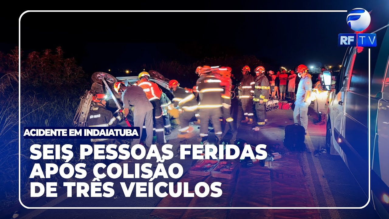 Tá no Ar Campinas – Seis pessoas ficaram feridas após colisão em Indaiatuba